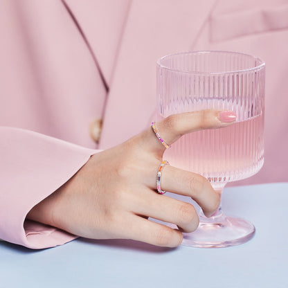 [Violet JW]Lively In Shades Elegant Radiant Cut Daily Ring