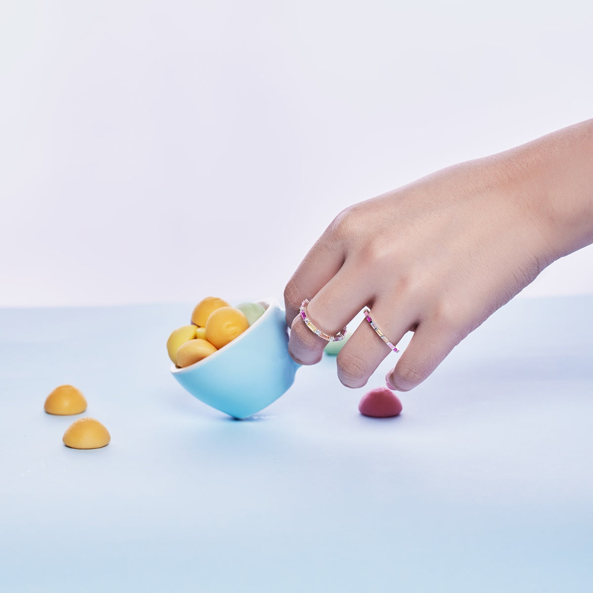 [Violet JW]Lively In Shades Elegant Radiant Cut Daily Ring