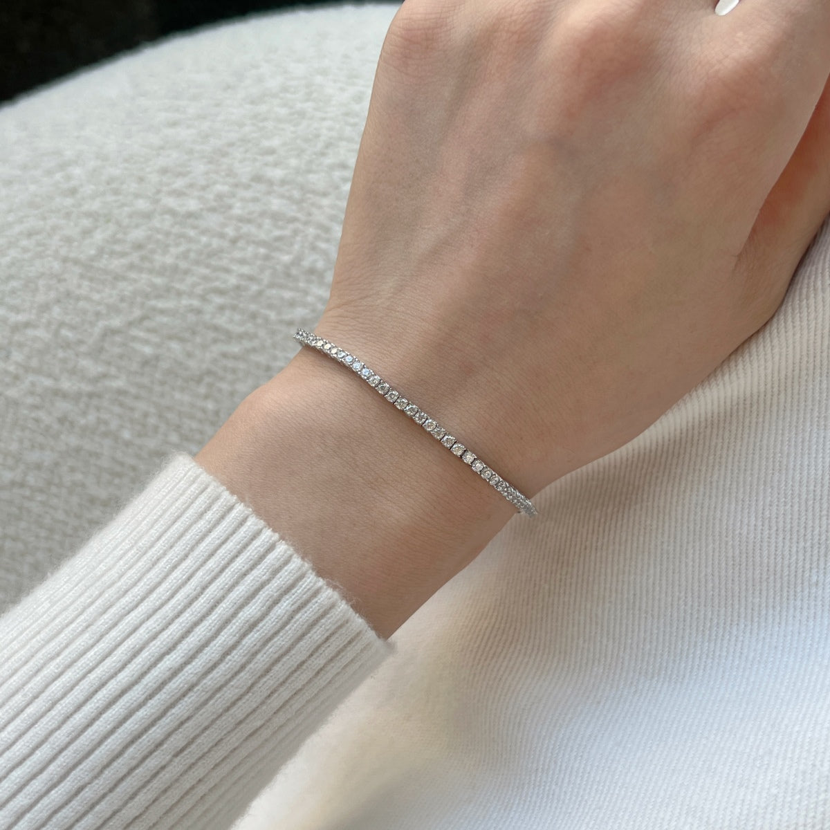 [Violet JW]Dazzling Exquisite Round Cut Daily Bracelet