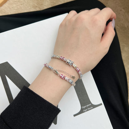 [Violet JW]Radiant Colorful Emerald Cut Party Bracelet