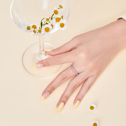 [Violet JW]Dainty Ebullient Round Cut Daily Ring
