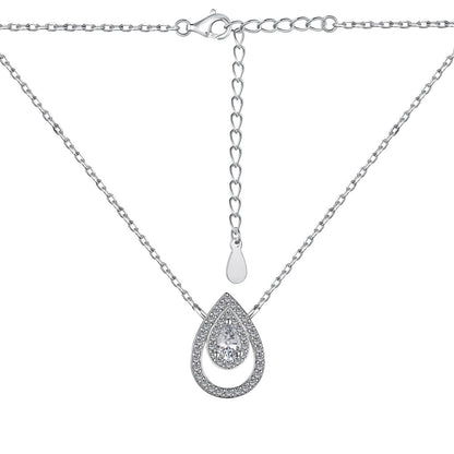 [Violet JW]Sparkling Pear Cut Necklace