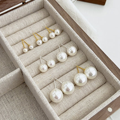 [Violet JW]Delicate Pearl Earrings