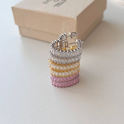 [Violet JW]Radiant Heart Cutout Earrings