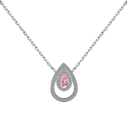 [Violet JW]Sparkling Pear Cut Necklace