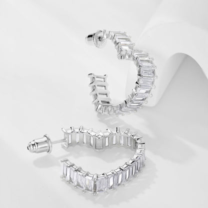 [Violet JW]Radiant Heart Cutout Earrings