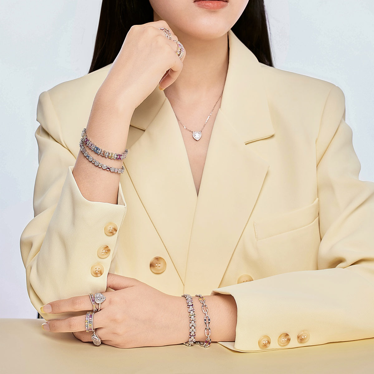 [Violet JW]Dazzling Colorful Daily Bracelet