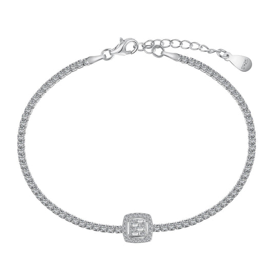 [Violet JW]Luxurious Dazzling Square Shape Banquet Bracelet