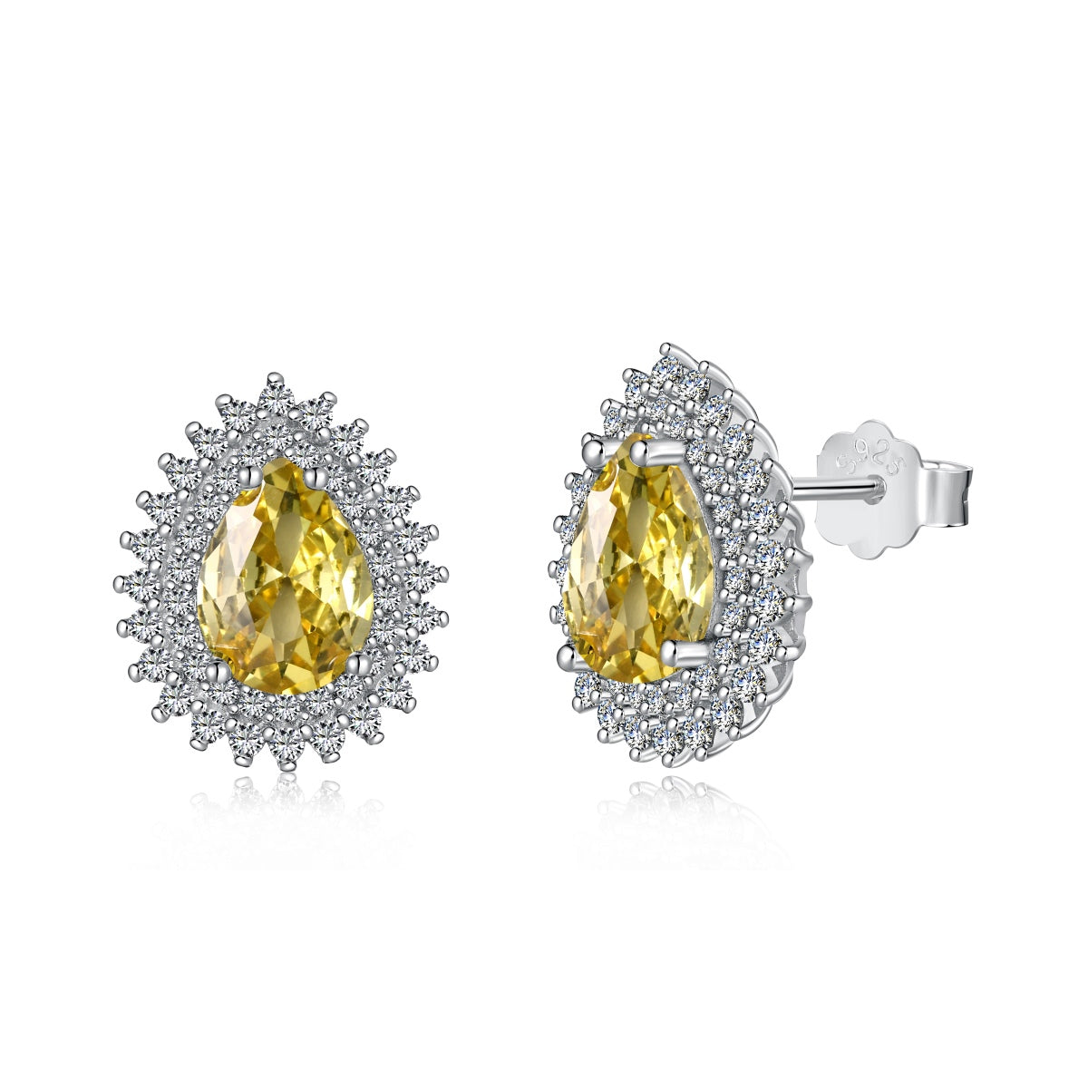 [Violet JW]Delicate Gorgeous Pear Cut Daily Earrings