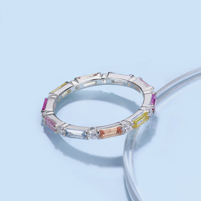 [Violet JW]Lively In Shades Elegant Radiant Cut Daily Ring