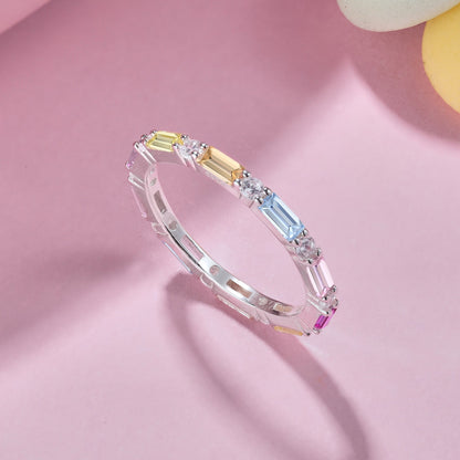 [Violet JW]Lively In Shades Elegant Radiant Cut Daily Ring