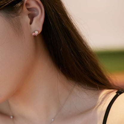 [Violet JW]Dazzling Elegant Heart Cut Lover Earrings