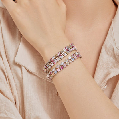 [Violet JW]Unique Colorful Flower Shape Daily Bracelet