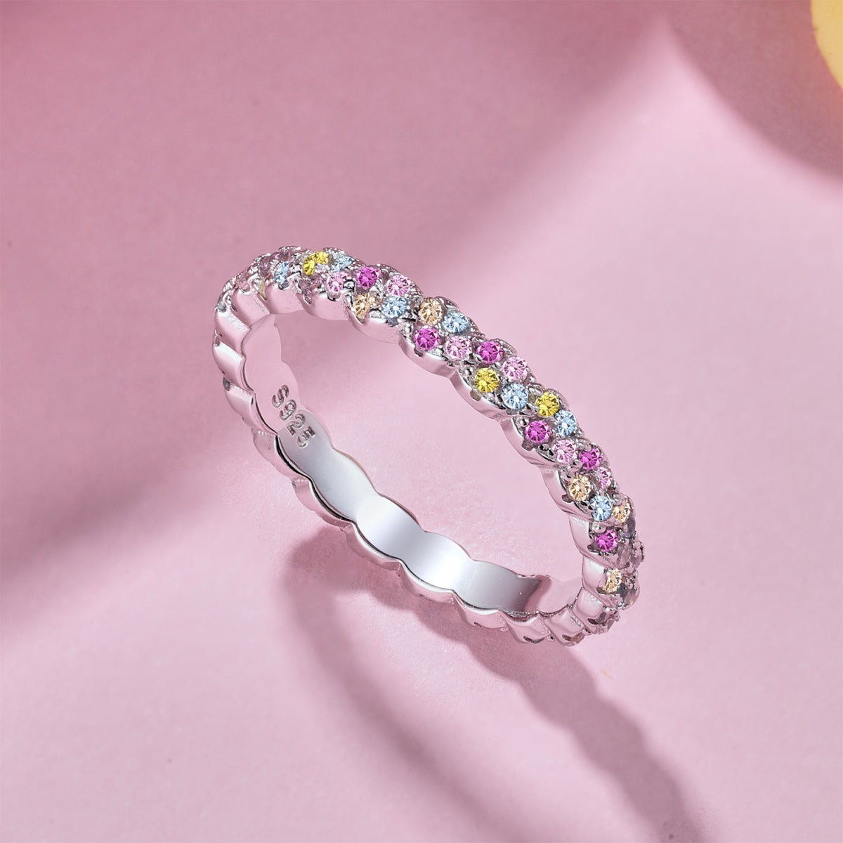[Violet JW]Dainty Ebullient Round Cut Daily Ring