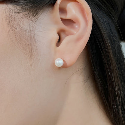 [Violet JW]Delicate Pearl Earrings