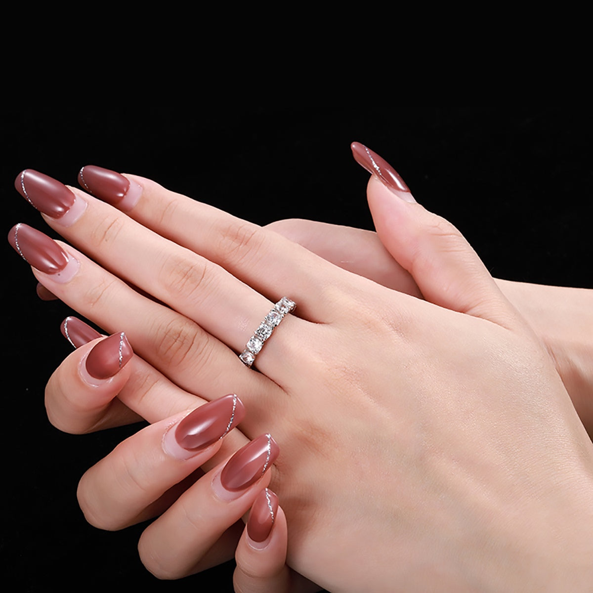 [Violet JW]Eternity Round Cut Tennis Ring