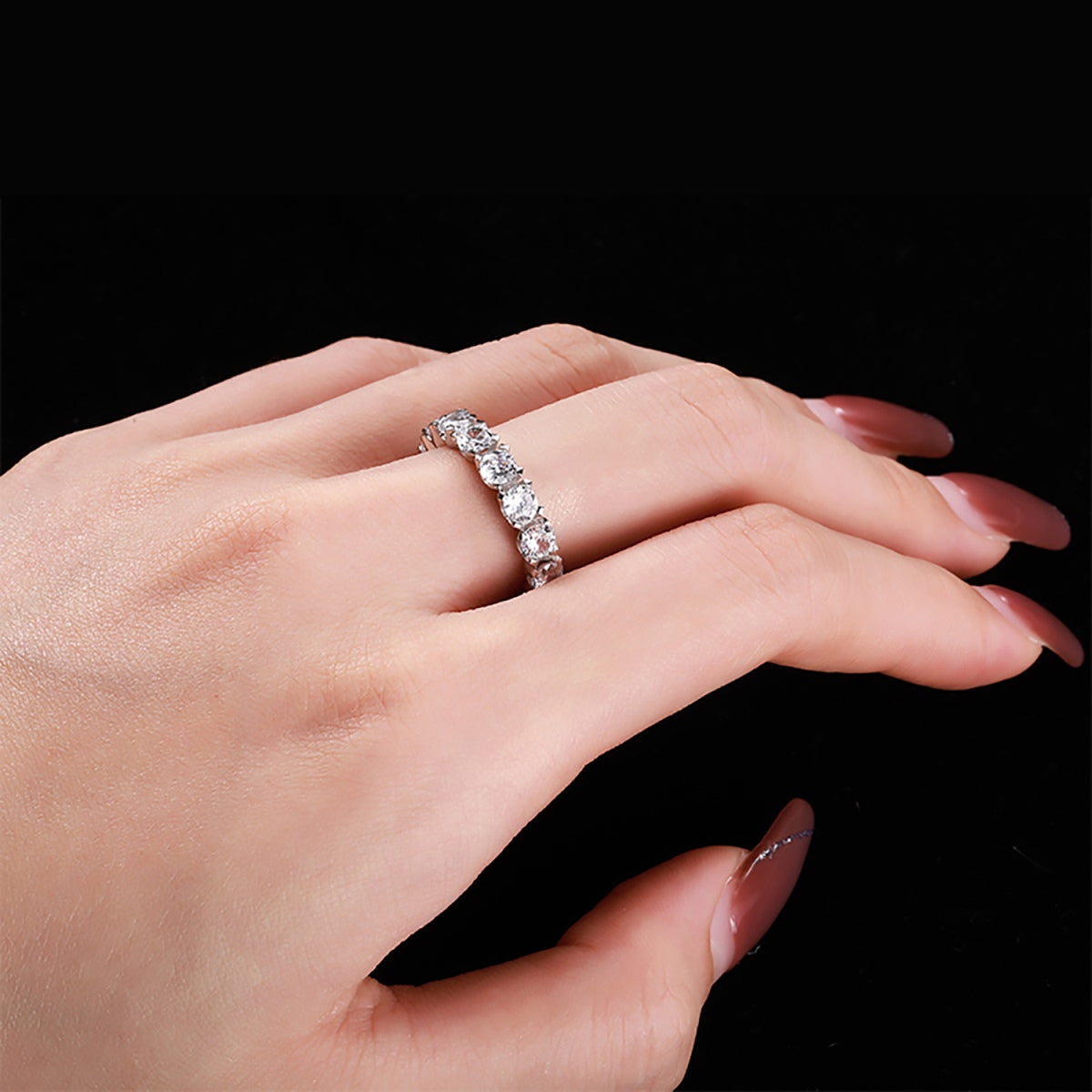 [Violet JW]Eternity Round Cut Tennis Ring