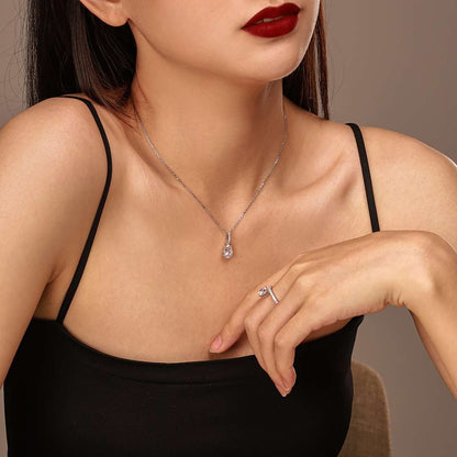[Violet JW]Delicate Water Drop Shape Fashion Necklace