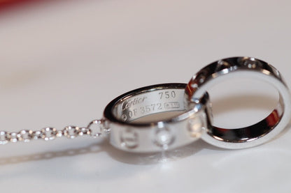 [Baslove] LIEBE HALSKETTE ROSA GOLD UND SILBER 