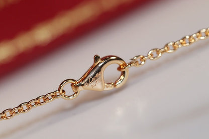 [Baslove] LIEBE HALSKETTE ROSA GOLD UND SILBER 