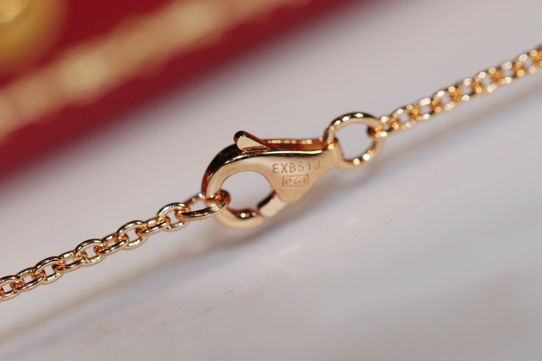 [Baslove] LIEBE HALSKETTE ROSA GOLD UND SILBER 