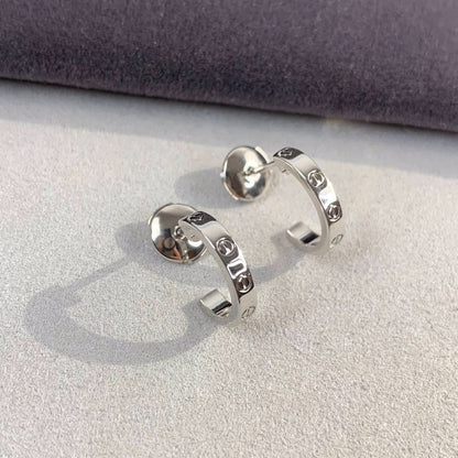 [Baslove]ラブイヤリング 2.65MM シルバー