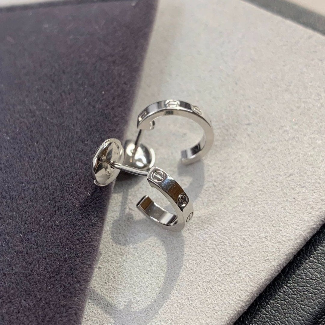 [Baslove]ラブイヤリング 2.65MM シルバー
