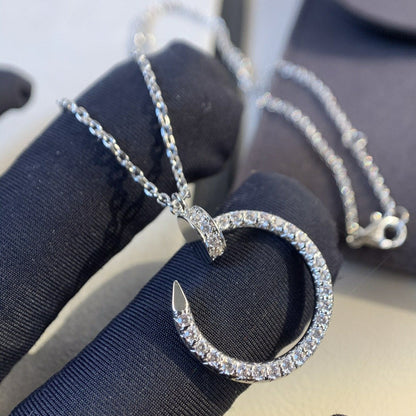 [Baslove]JUSTE HALSKETTE SILBER DIAMANTEN 