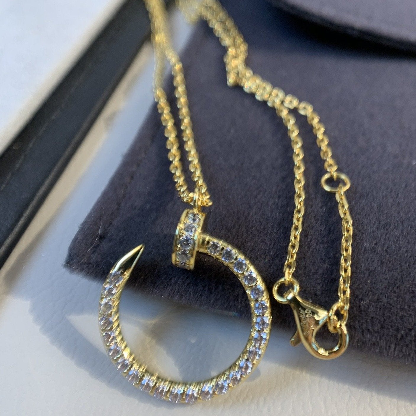 [Baslove]JUSTE HALSKETTE GOLD DIAMANTEN 