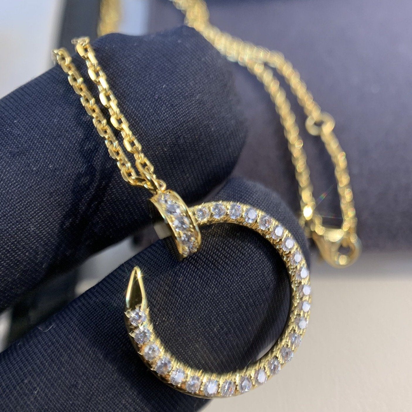 [Baslove]JUSTE HALSKETTE GOLD DIAMANTEN 