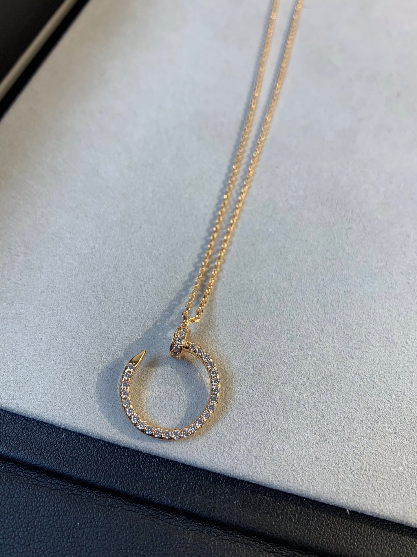 [Baslove]JUSTE HALSKETTE ROSGOLD DIAMANTEN 