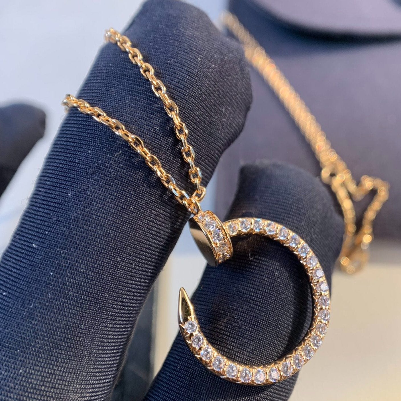 [Baslove]JUSTE HALSKETTE ROSGOLD DIAMANTEN 