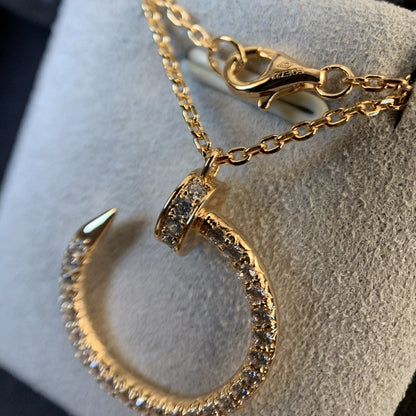 [Baslove]JUSTE HALSKETTE ROSGOLD DIAMANTEN 