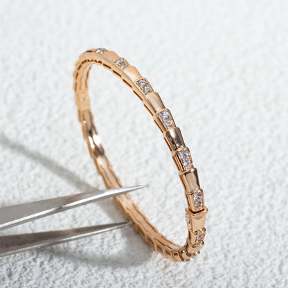 [Baslove]SERPENTI KLEINES ARMBAND ROSGOLD DIAMANT