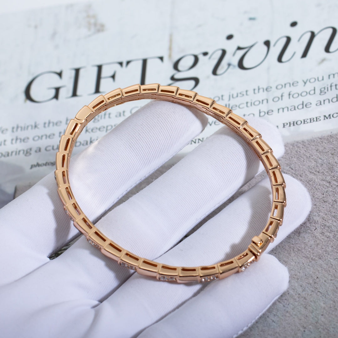 [Baslove]SERPENTI KLEINES ARMBAND ROSGOLD DIAMANT