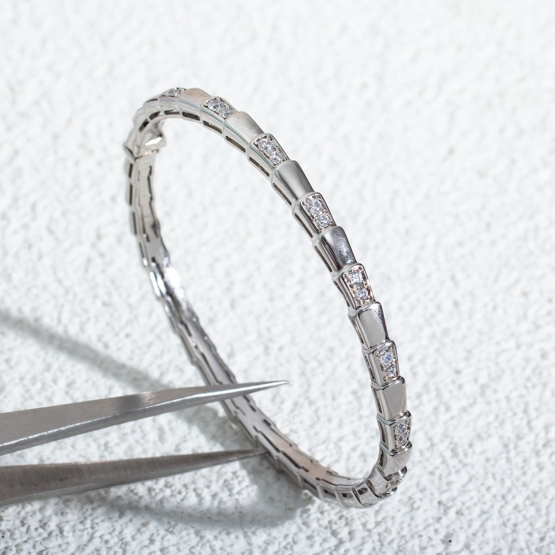 [Baslove]SERPENTI ARMBAND SILBER DIAMANT