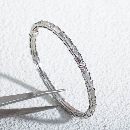 [Baslove]SERPENTI ARMBAND SILBER DIAMANT