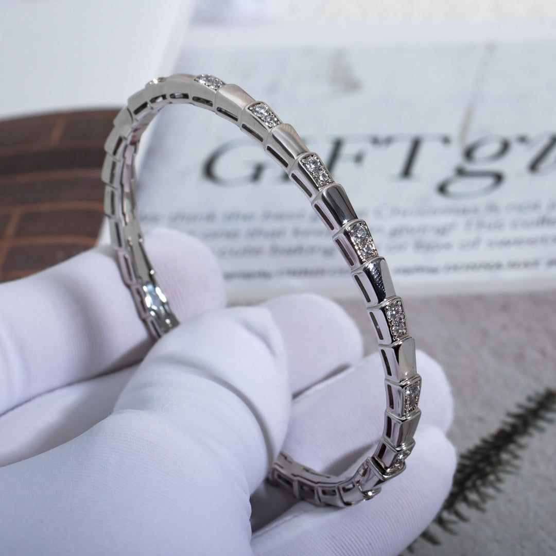 [Baslove]SERPENTI ARMBAND SILBER DIAMANT