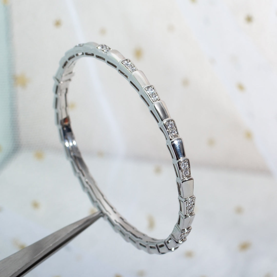[Baslove]SERPENTI ARMBAND SILBER DIAMANT