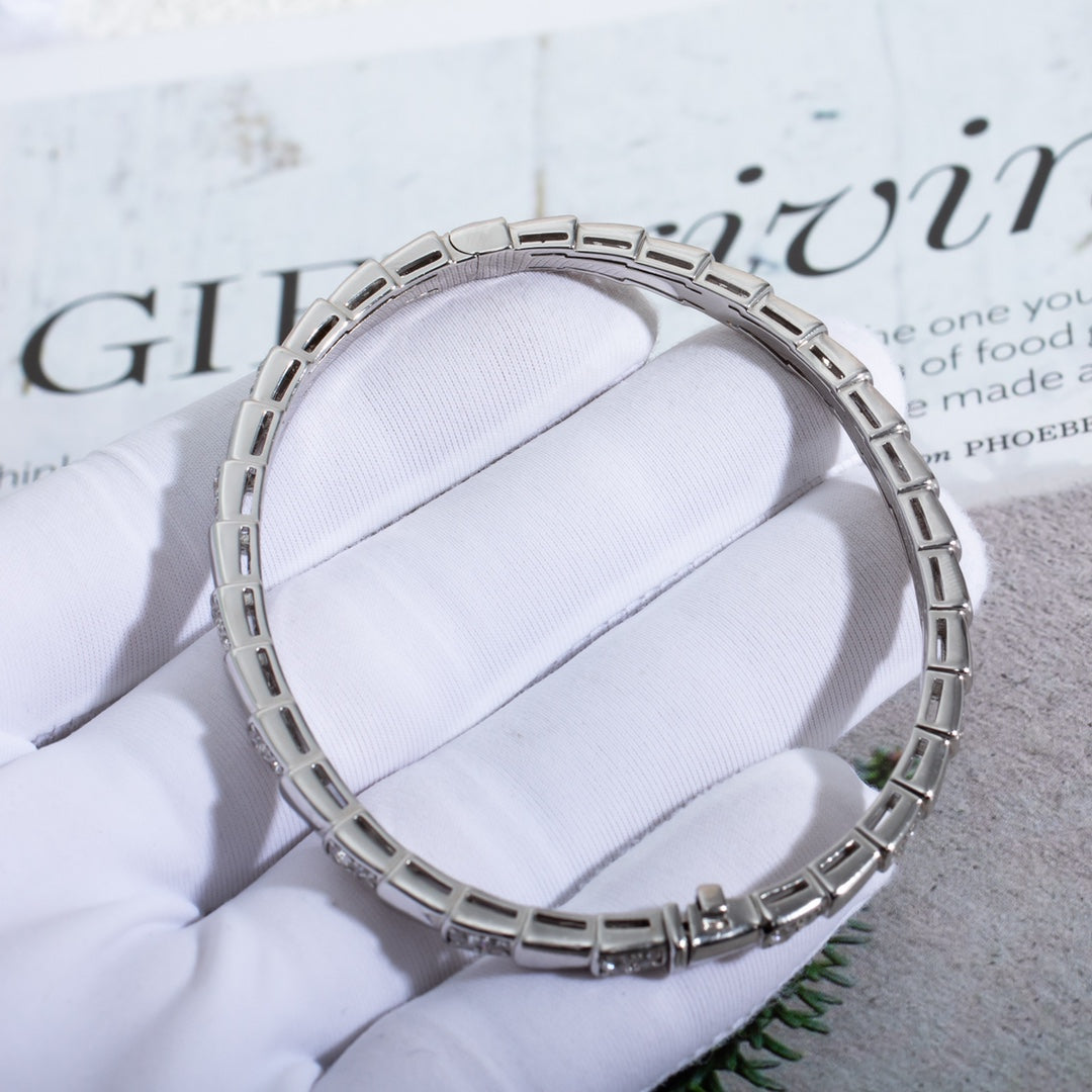 [Baslove]SERPENTI ARMBAND SILBER DIAMANT