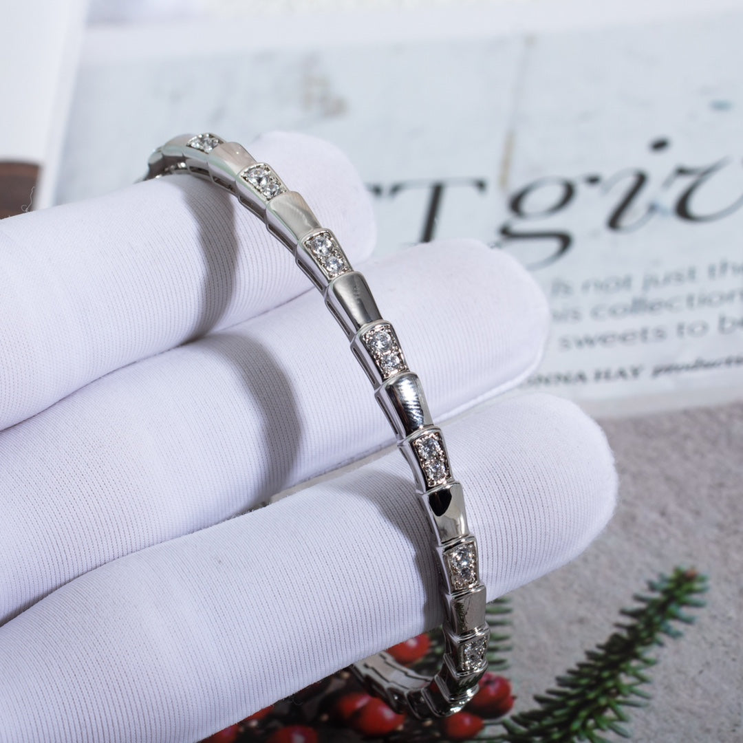 [Baslove]SERPENTI ARMBAND SILBER DIAMANT