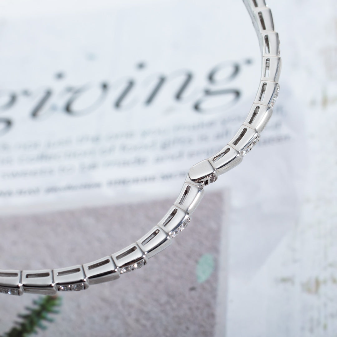 [Baslove]SERPENTI ARMBAND SILBER DIAMANT