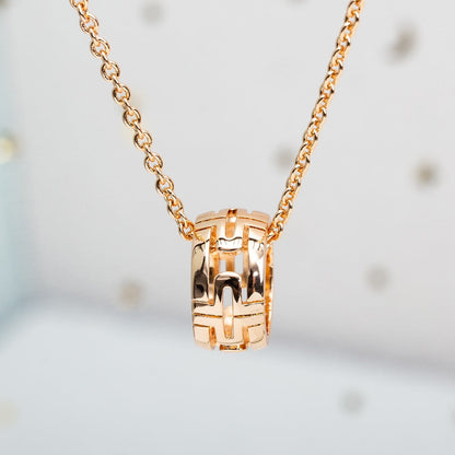 [Violet JW]PARENTESI NECKLACE PINK GOLD