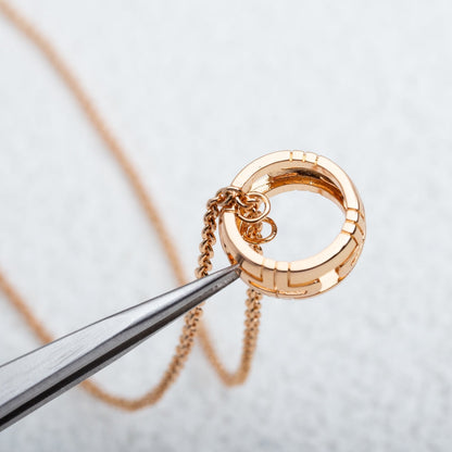 [Violet JW]PARENTESI NECKLACE PINK GOLD