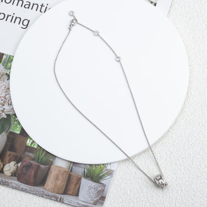 [Violet JW]PARENTESI NECKLACE SILVER DIAMOND