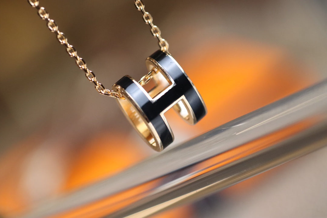 [Baslove] POP ​​H ANHÄNGER ROSA GOLD