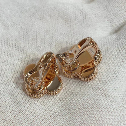 [Baslove]CLOVER MEDIUM 1 MOTIFS CARNELIAN DIAMOND Ohrringe