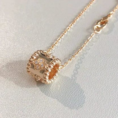 [Baslove]Perle Anhänger Halskette Gold/Roségold