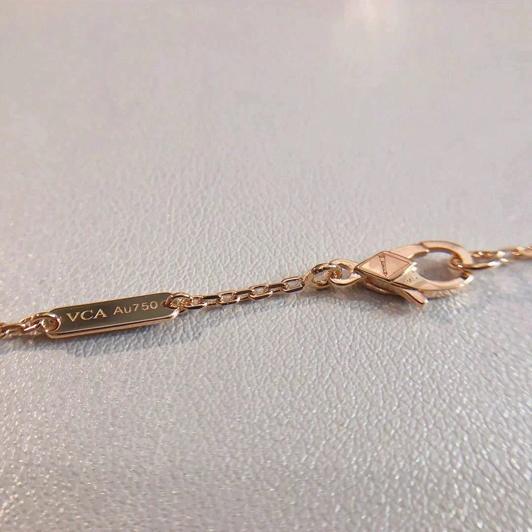 [Baslove]Perle Anhänger Halskette Gold/Roségold