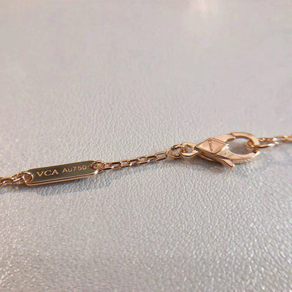 [Baslove]Perle Anhänger Halskette Gold/Roségold